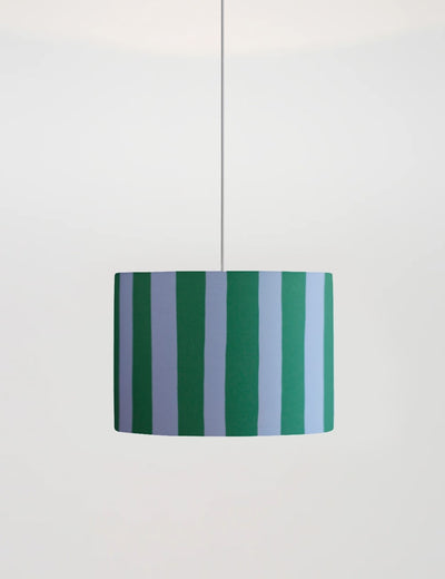 Houseof Blue stripes print lamp shade Blue & Green