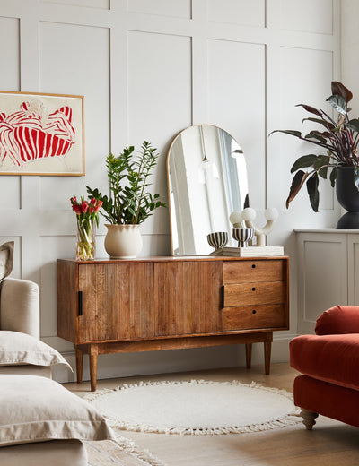 Retro Mango Wood Sideboard