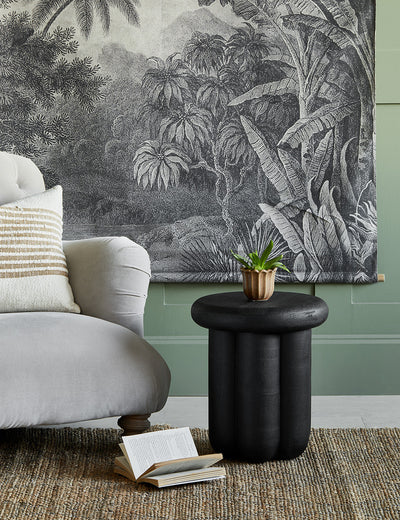 Black Phant Side Table