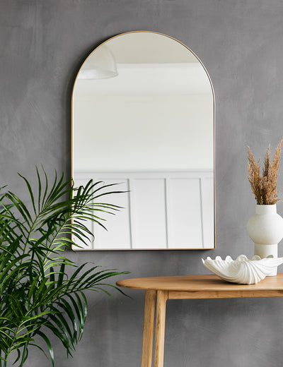 Brass Arch Mirror
