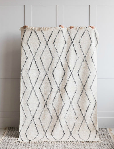 HKliving Cream Berber Rug