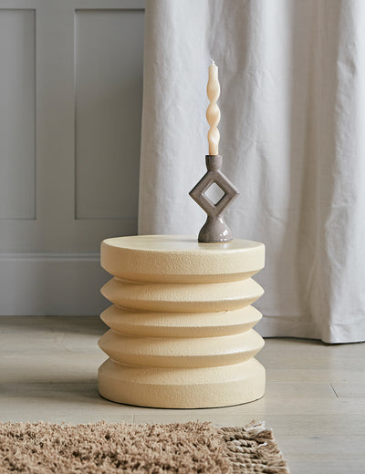 HKliving Dana Stoneware Stacked Side Table