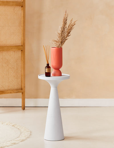 Ella Slim White Side Table
