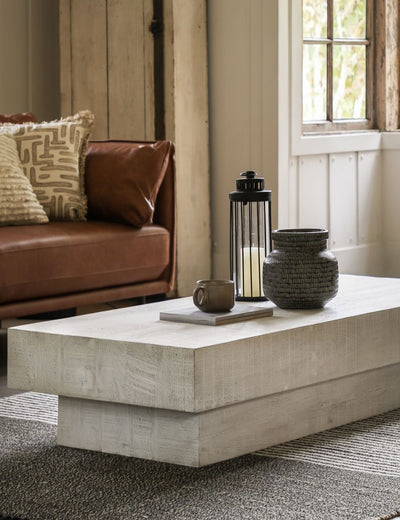 Freya Lowdown Coffee Table - Whitewash