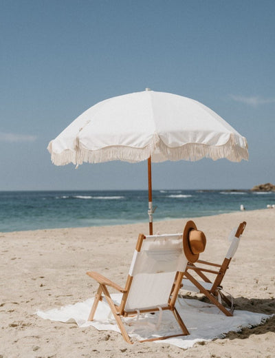 White Frills Luxury Umbrella