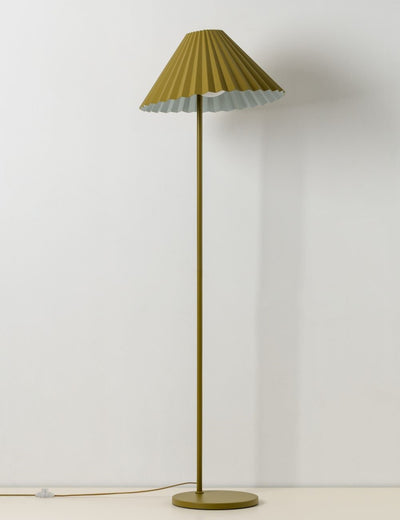 Houseof The Pleat Floor Lamp Moss Green & Pale Blue