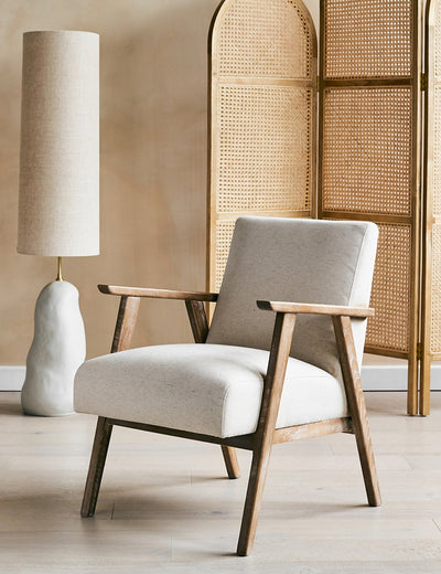 Jessica Natural Linen Armchair
