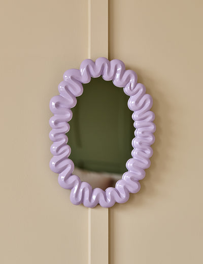 Lilac Squiggly Mirror