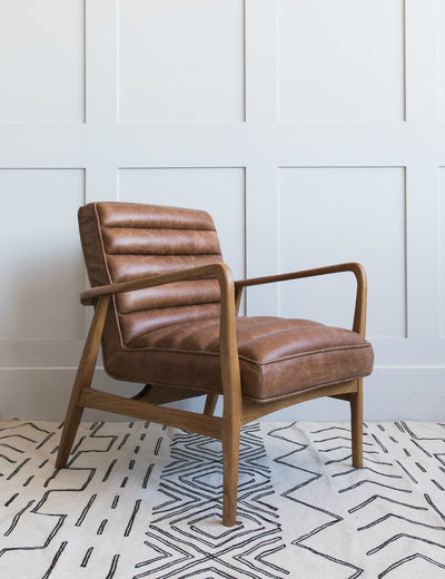 Mid-Century Leather Armchair Main