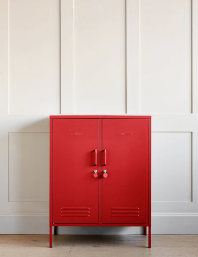 Mustard Made Lockers - The Midi Locker - Poppy Red
