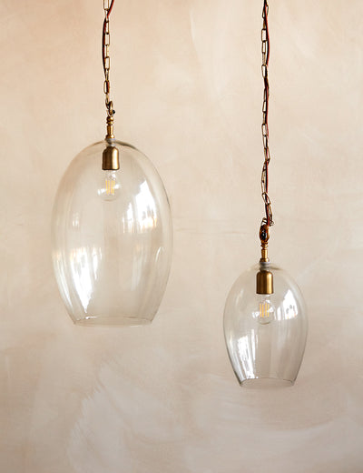 Otoro Oval Glass Pendant Light