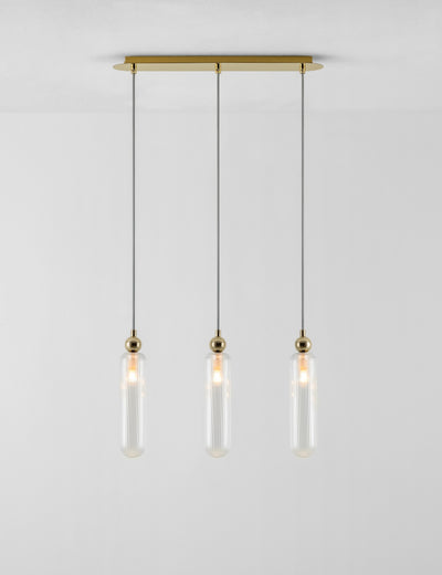 houseof Ribbed Glass Cluster Ceiling Light