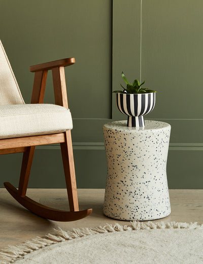 Tapered Terrazzo Side Table