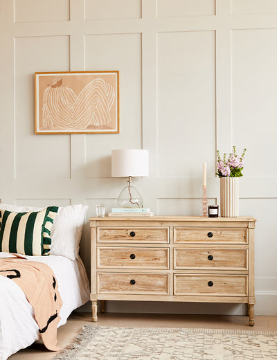 White Wash Chest of Drawers